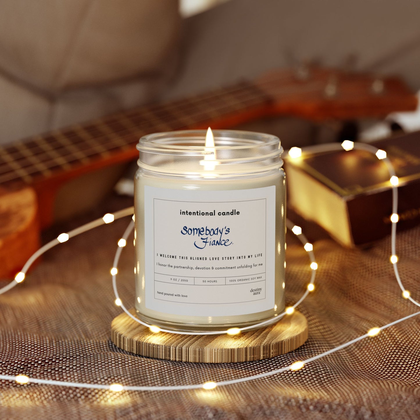 Somebody’s Fiancé Intentional Candle – Coconut Wax | Amber or Clear Vessel