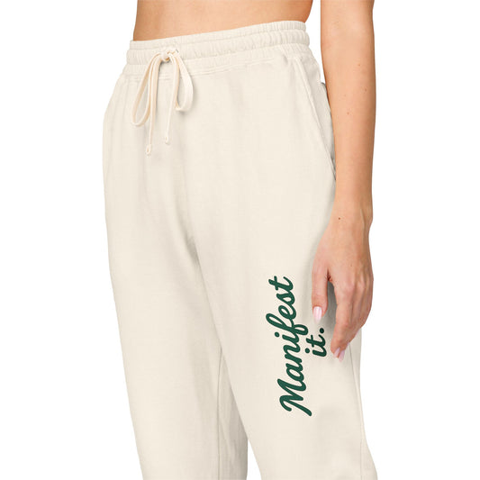 The Manifest It Sweatpants — Cozy Intentional Living Wear