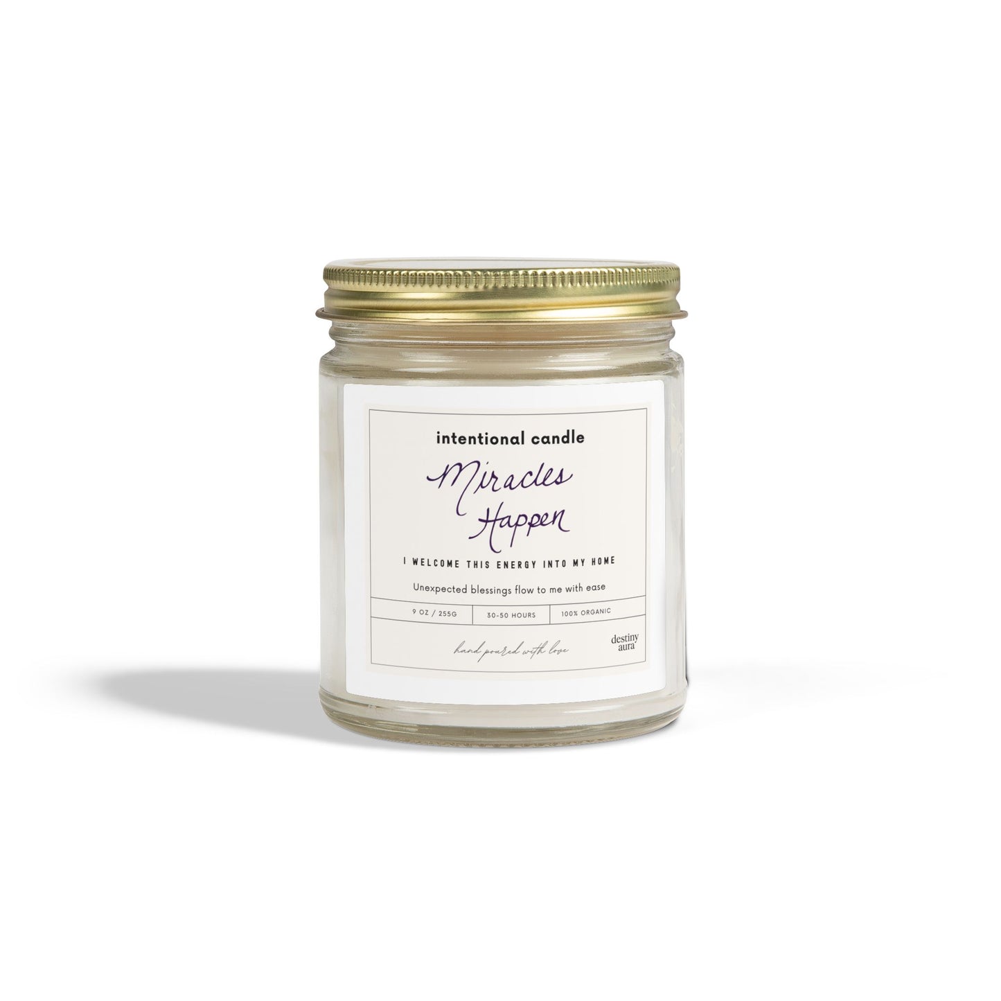 Miracles Happen Intentional Candle – Coconut Wax