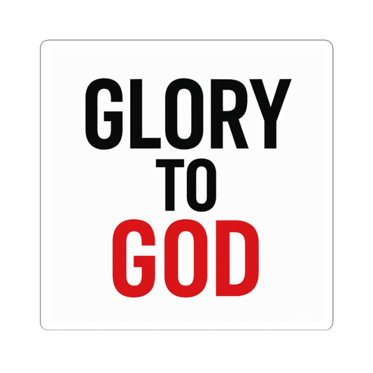 'Glory to GOD' Minimal Stickers