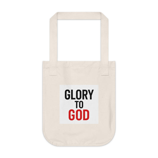 "Glory to God" Organic Canvas Tote for Everyday Essentials!