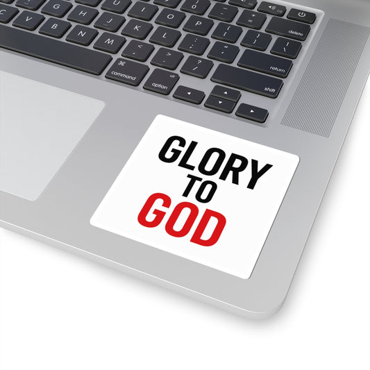 'Glory to GOD' Minimal Stickers