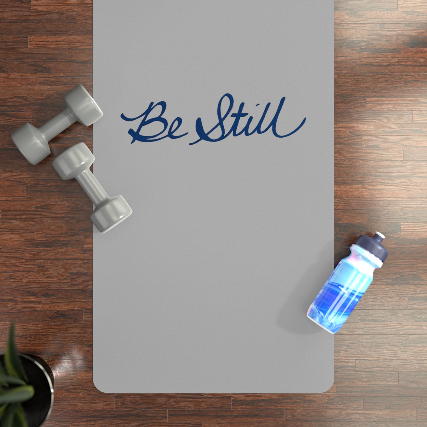Be Still Yoga Mat — Handwritten Frequency | Destiny Aura Ritual Essentials