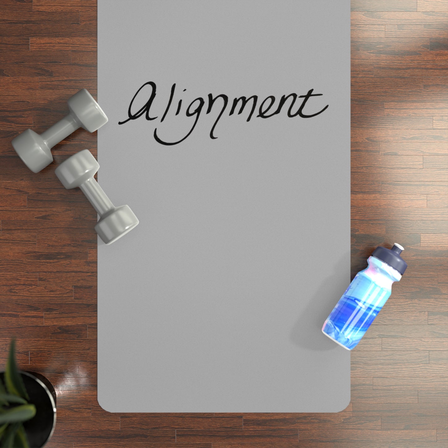 Alignment Yoga Mat — Handwritten Frequency Ritual Mat | Destiny Aura