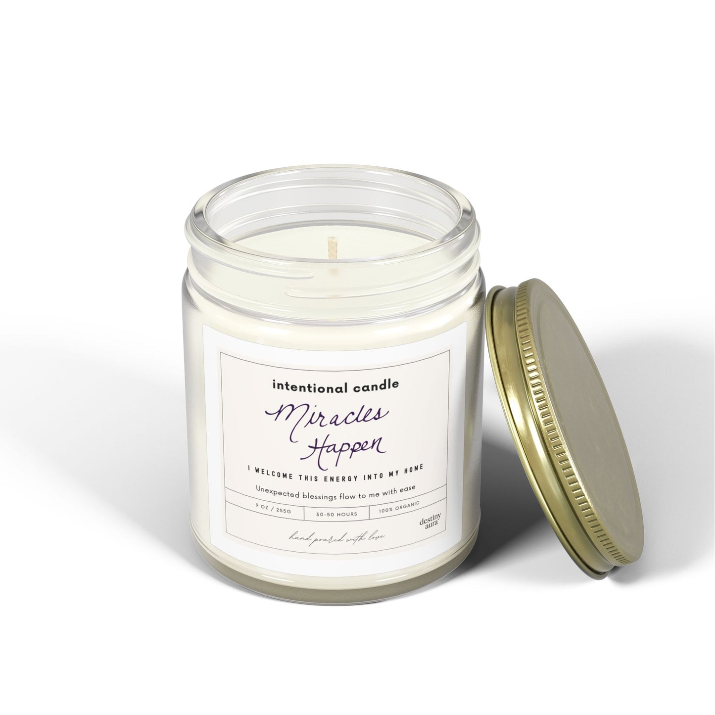 Miracles Happen Intentional Candle – Coconut Wax