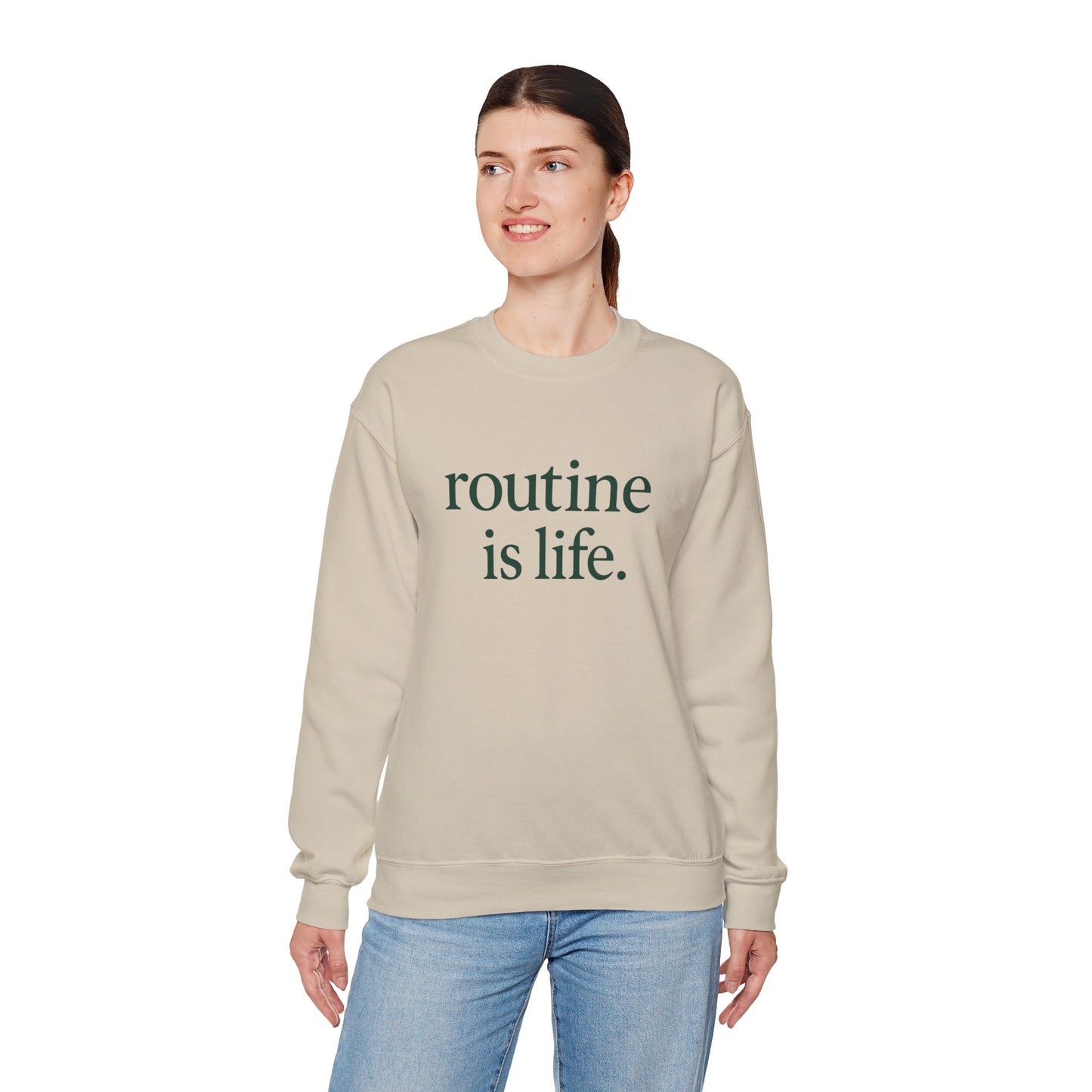 Routine is Life Crewneck Sweatshirt