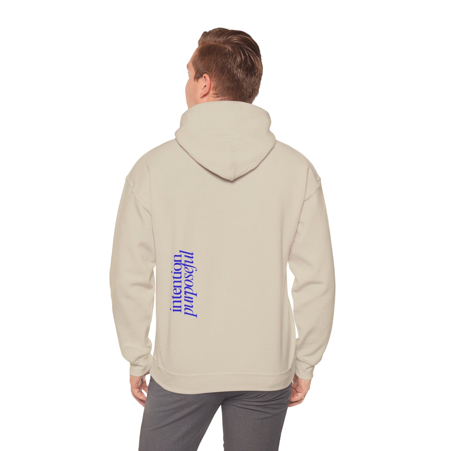 의도적이고 목적 지향적인 아늑한 후드 스웨트셔츠 - 모티베이션 의류 