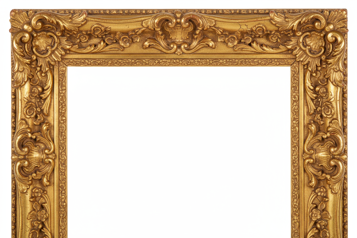 gold antuque ornate frame 8x10